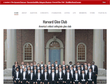 Tablet Screenshot of harvardgleeclub.org